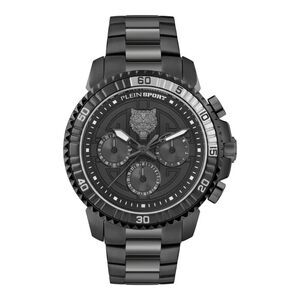 Plein Sport Powerlift Chronograph Watch Black Mens